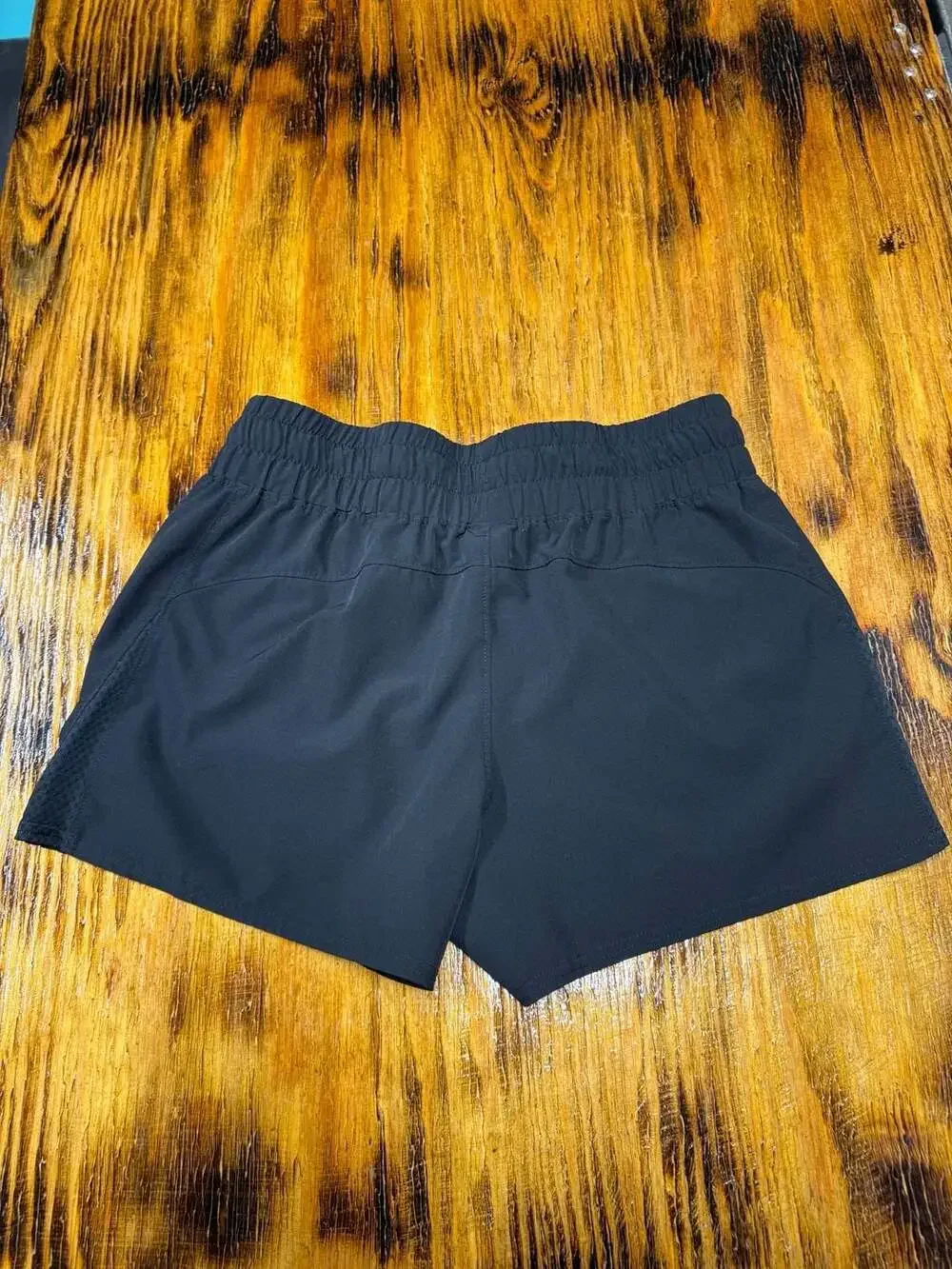 Reebok Shorts Size L Black Activewear Running Drawstring